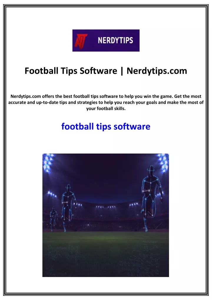 football tips software nerdytips com