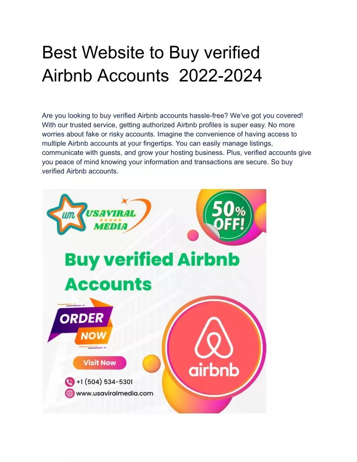 best website to buy verified airbnb accounts 2022