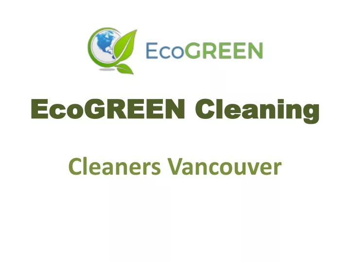 ecogreen cleaning