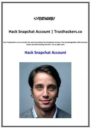 hack snapchat account trusthackers co