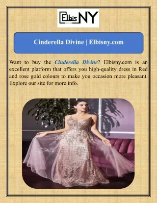 Cinderella   Divine   Elbisny.com