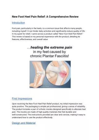 Foot Heel Pain