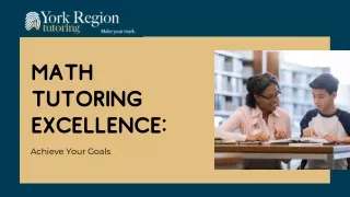 Math Tutoring Excellence: Achieve Your Goals