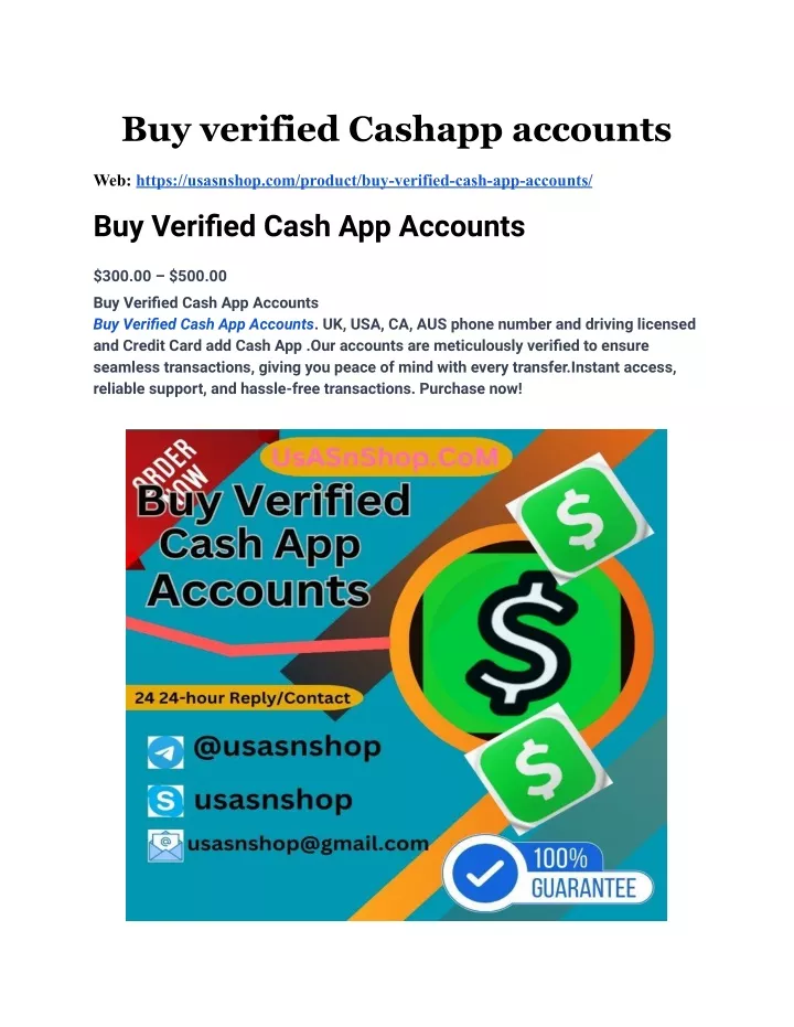 PPT How To Buy verified Cashapp accounts PowerPoint Presentation, free download ID13313737