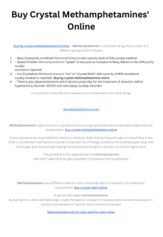buy crystal methamphetamines online