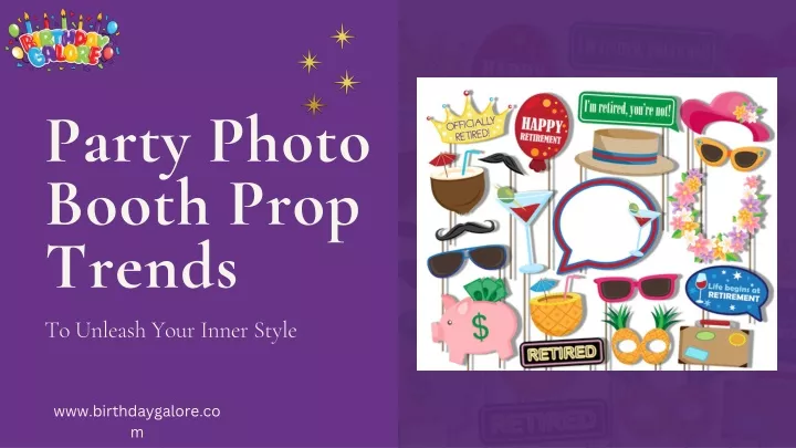 party photo booth prop trends