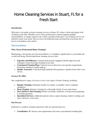 Home Cleaning Services in Stuart5