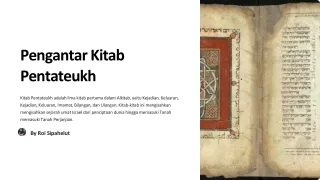pengantar kitab pentateukh