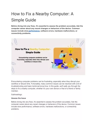 How to Fix a Nearby Computer_ A Simple Guide