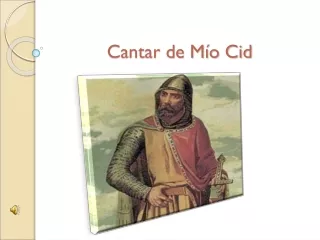 cantar de m o cid