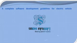 a complete software development guidelines for electric vehicle