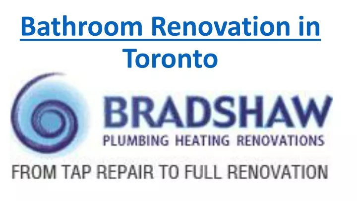 bathroom renovation in toronto