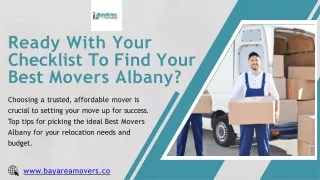Best Movers Services in Albany | Bay Area Movers