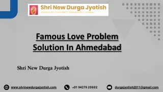 Famous Love Problem Solution In Ahmedabad | Shri New Durga Jyotish