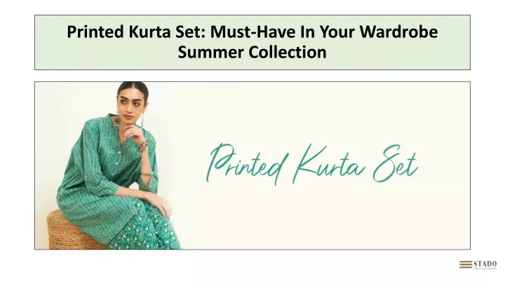 printed kurta set must have in your wardrobe summer collection