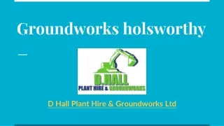 Groundworks Holsworthy:  Expert Landscaping and Construction Solutions