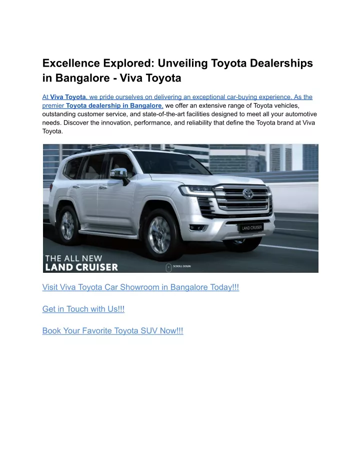 excellence explored unveiling toyota dealerships