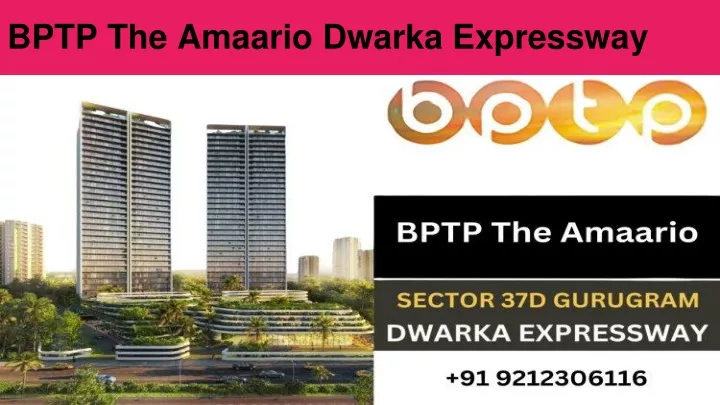 bptp the amaario dwarka expressway