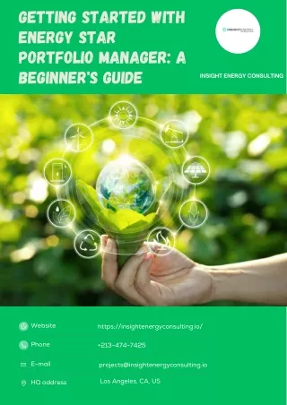 Getting Started with Energy Star Portfolio Manager A Beginner's Guide