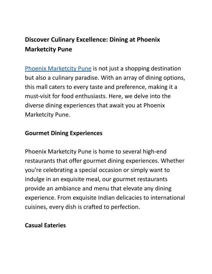 discover culinary excellence dining at phoenix