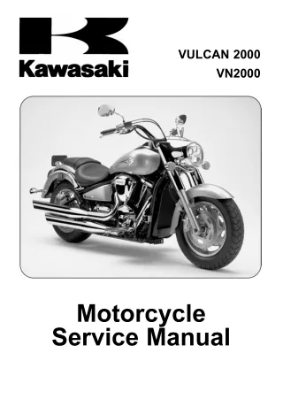 2005 KAWASAKI VN2000-A1 Service Repair Manual
