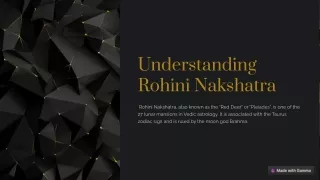 Understanding Rohini Nakshatra: Effects and Remedies