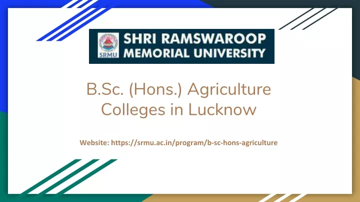 b sc hons agriculture colleges in lucknow