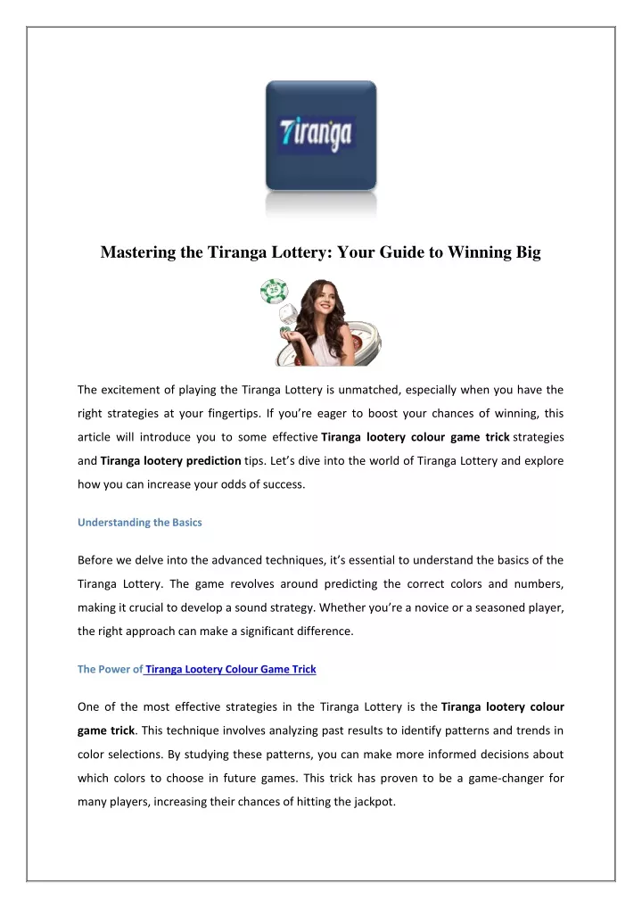 mastering the tiranga lottery your guide