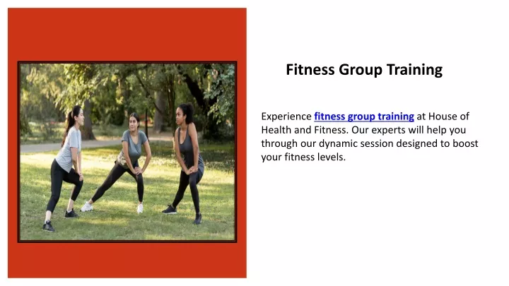 fitness group training