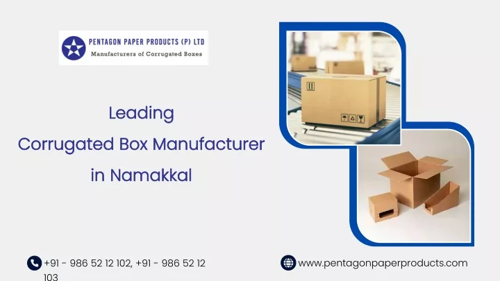 leading corrugated box manufacturer in namakkal