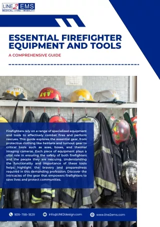 Essential Firefighter Equipment and Tools A Comprehensive Guide