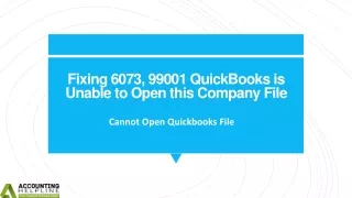 fixing 6073 99001 quickbooks is unable to open this company file