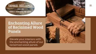 Timeless Elegance Reclaimed Wood Panels