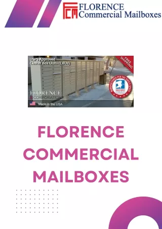 High-Quality Residential Mailboxes | Florence Commercial Mailboxes