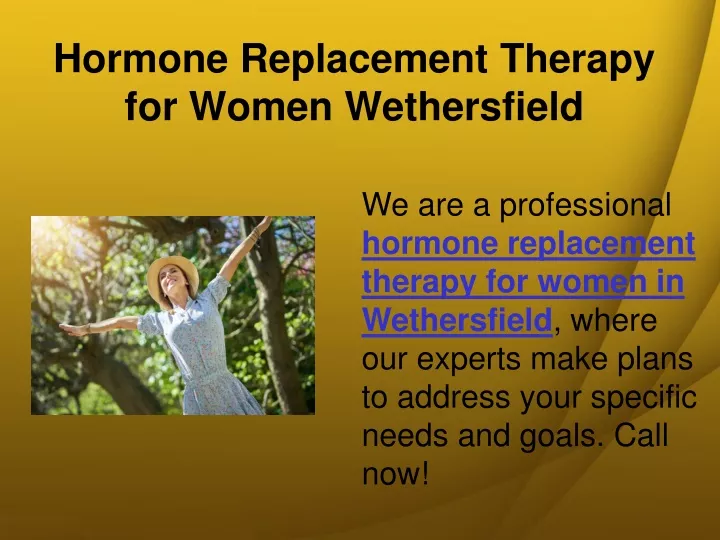 hormone replacement therapy for women wethersfield