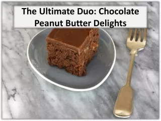 the ultimate duo chocolate peanut butter delights