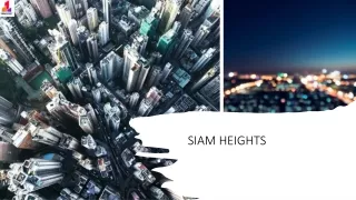 Siam Heights Jomtien Thailand E Brochure