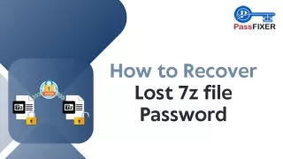 How to Recover Lost 7z file Password