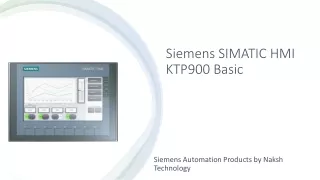 SIMATIC HMI KTP900 Basic - Co-effective operation & Monitoring in 2nd Generation