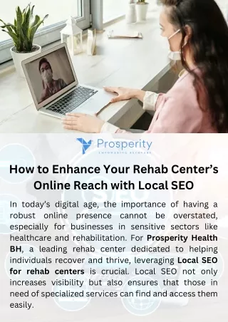 How to Enhance Your Rehab Center’s Online Reach with Local SEO