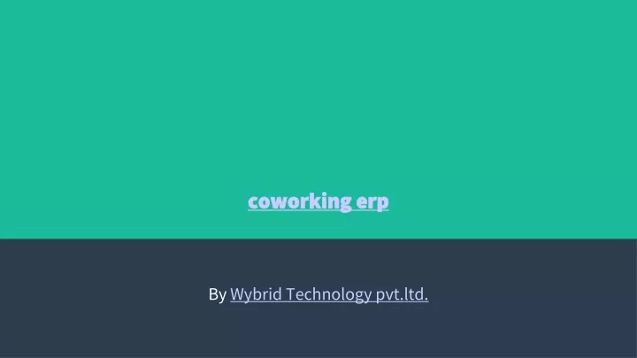 coworking erp