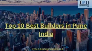 Top 10 Best Builders in Pune India