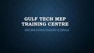 BIM Course Training in Kerala.