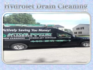 Hydrojet Drain Cleaning