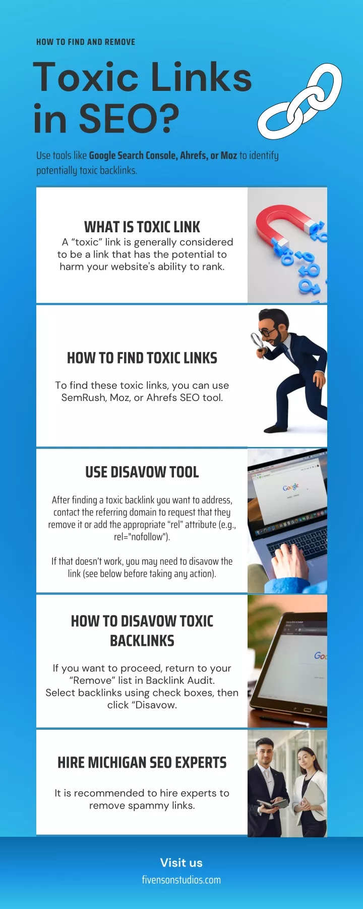 how to find and remove toxic links