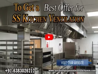 SS Kitchen Ventilation System Chennai