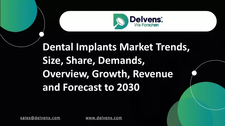 dental implants market trends size share demands