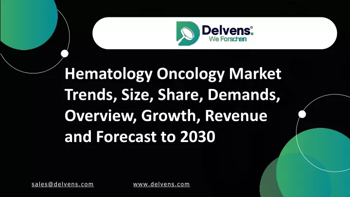 hematology oncology market trends size share