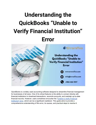 understanding the quickbooks unable to verify