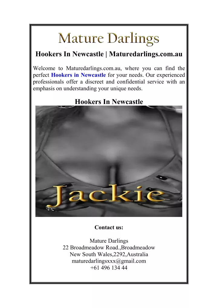 hookers in newcastle maturedarlings com au